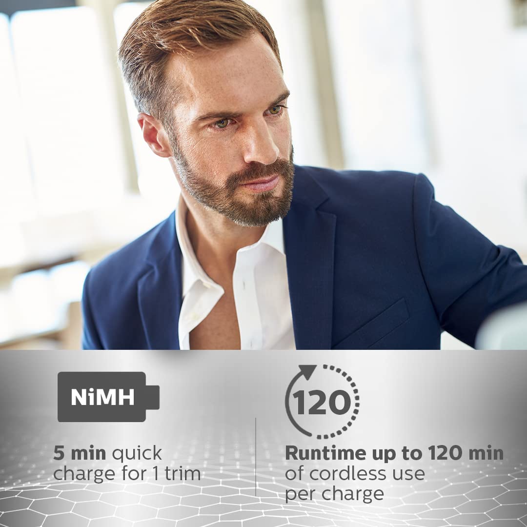 Philips Multi Grooming Kit MG7715/13, 13-in-1 - All-in-one Trimmer. Power adapt technology for precise 120 Mins Run Time with Quick Charge فيليبس مجموعة العناية المتعددة 13 في 1، للوجه والرأس والجسم تقنية باور ادابت120 دقيقة مع شحن سريع Philips Multi Grooming Kit MG7715/13, 13-in-1 - All-in-one Trimmer. Power adapt technology for precise 120 Mins Run Time with Quick Charge فيليبس مجموعة العناية المتعددة 13 في 1، للوجه والرأس والجسم تقنية باور ادابت120 دقيقة مع شحن سريع